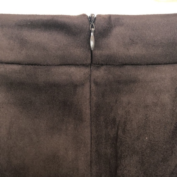 𝅺joie faux suede leather skirt dark brown Size 4. NWT - Picture 5 of 10